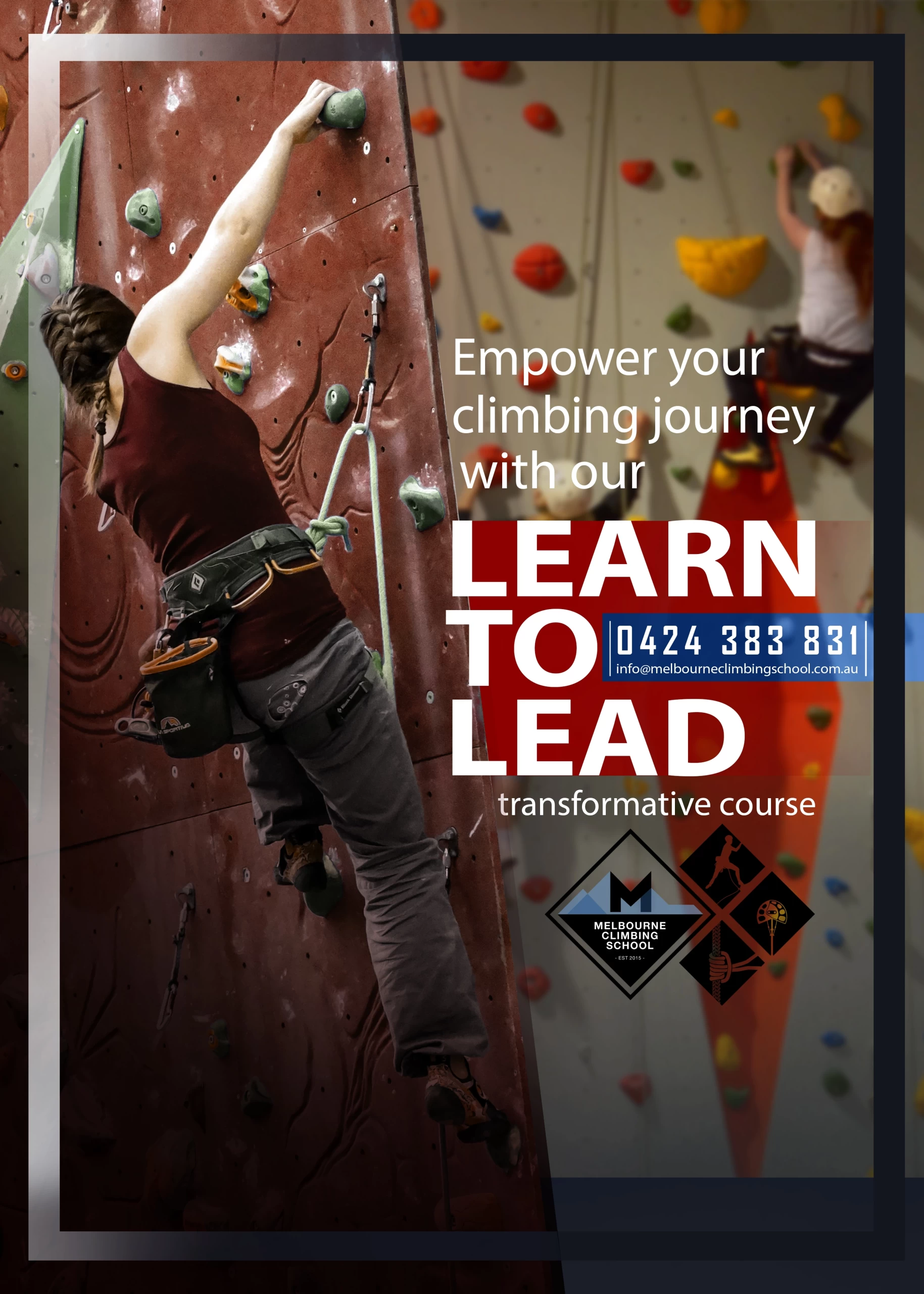 Learn to Lead course poster