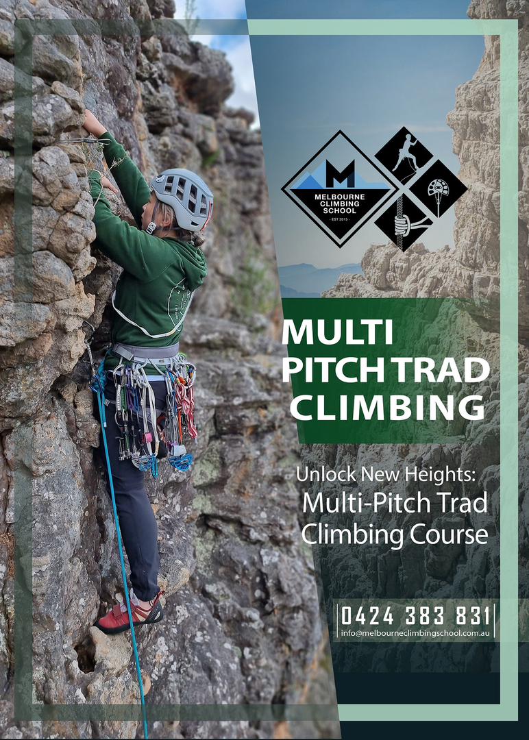 Multi Pitch Trad Course Poster